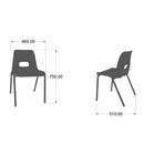 SILLA BERLIN NARANJA set de 2