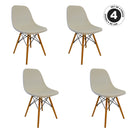SILLA EAMES BLANCA set de 4