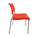 SILLA STEEL ROJO /CHASIS GRIS set de 2
