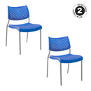 SILLA STEEL AZUL/ CHASIS GRIS set de 2