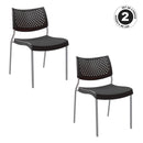 SILLA STEEL NEGRO/CHASIS GRIS set de 2
