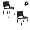 SILLA VIRGOLA NEGRA set de 2