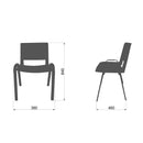 SILLA VIRGOLA GRIS set de 2